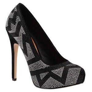 ALDO Chevron Bedazzled Heels​